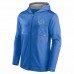 Detroit Lions Men's Fanatics Branded Blue Defender Full-Zip Hoodie Jacket