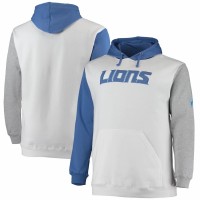 Detroit Lions Men's Blue/White Big & Tall Pullover Hoodie