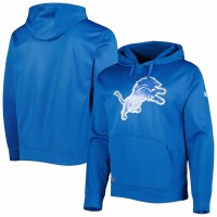 Detroit Lions Men's New Era Blue Combine Authentic Stadium Pullover Hoodie