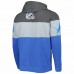 Detroit Lions Men's Starter Blue/Heather Charcoal Extreme Pullover Hoodie