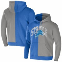 Detroit Lions Men's NFL x Staple Blue Split Logo Pullover Hoodie