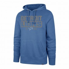 Detroit Lions Men's '47 Blue Box Out Headline Pullover Hoodie