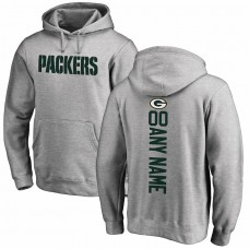 Green Bay Packers Men's NFL Pro Line by Fanatics Branded Heather Gray Personalized Playmaker Pullover Hoodie