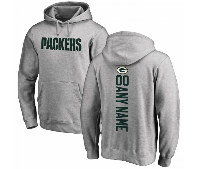 Green Bay Packers Men's NFL Pro Line by Fanatics Branded Heather Gray Personalized Playmaker Pullover Hoodie