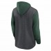 Green Bay Packers Men's Nike Heathered Charcoal/Green Surrey Legacy Pullover Hoodie