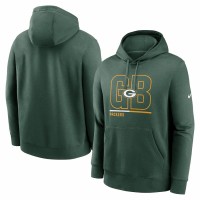 Green Bay Packers Men's Nike Green City Code Club Fleece Pullover Hoodie