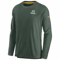 Green Bay Packers Men's Nike Green Sideline Lockup Performance Long Sleeve T-Shirt