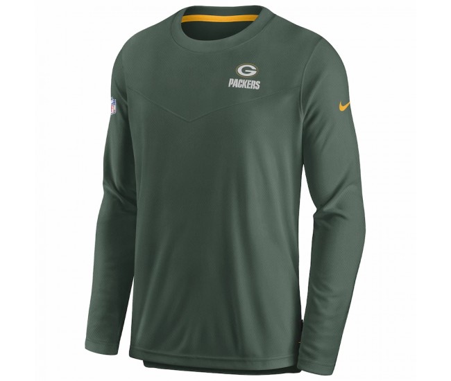 Green Bay Packers Men's Nike Green Sideline Lockup Performance Long Sleeve T-Shirt