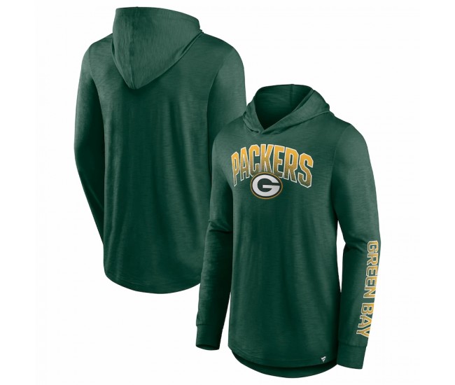 Green Bay Packers Men's Fanatics Branded Green Front Runner Pullover Hoodie