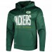 Green Bay Packers Men's New Era Green Combine Authentic Huddle Up Pullover Hoodie