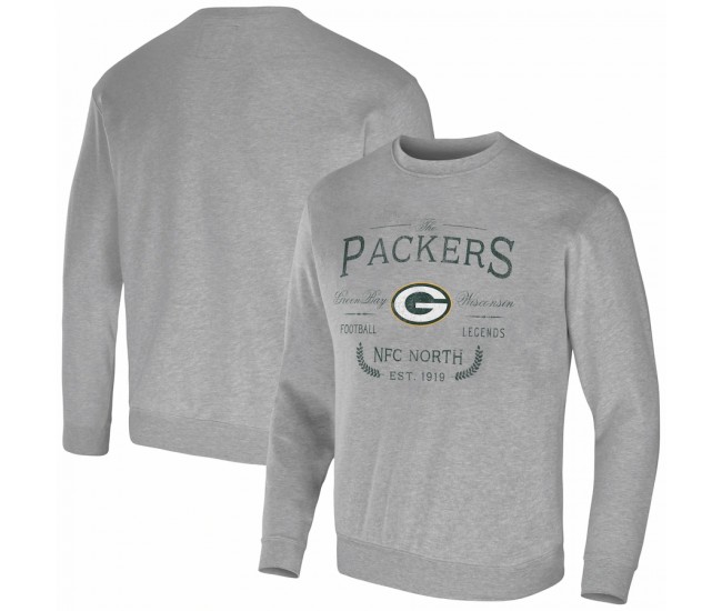 Green Bay Packers Men's NFL x Darius Rucker Collection by Fanatics Heather Gray Pullover Sweatshirt