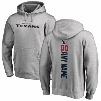 Houston Texans Men's NFL Pro Line by Fanatics Branded Heather Gray Personalized Playmaker Pullover Hoodie