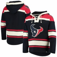 Houston Texans Men's '47 Navy/Red Lacer V-Neck Pullover Hoodie