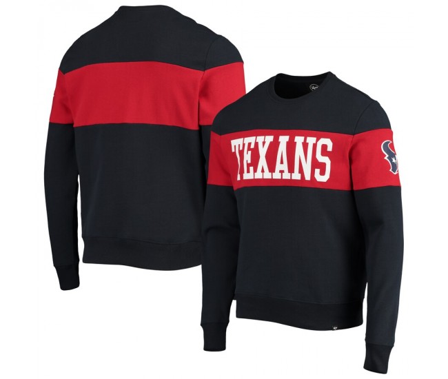 Houston Texans Men's '47 Navy Interstate Throwback Pullover Sweatshirt