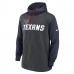 Houston Texans Men's Nike Heathered Charcoal/Navy Surrey Legacy Pullover Hoodie