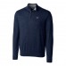 Houston Texans Men's Cutter & Buck Navy Lakemont Quarter-Zip Pullover Sweater