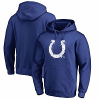 Indianapolis Colts Men's NFL Pro Line by Fanatics Branded Royal Splatter Logo Pullover Hoodie