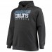 Indianapolis Colts Men's Fanatics Branded Heathered Charcoal Big & Tall Practice Pullover Hoodie