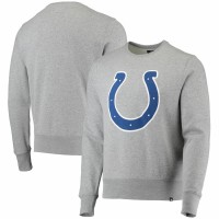 Indianapolis Colts Men's '47 Heathered Gray Imprint Headline Logo Pullover Sweatshirt