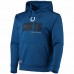 Indianapolis Colts Men's New Era Royal Combine Authentic Hard Hash Pullover Hoodie