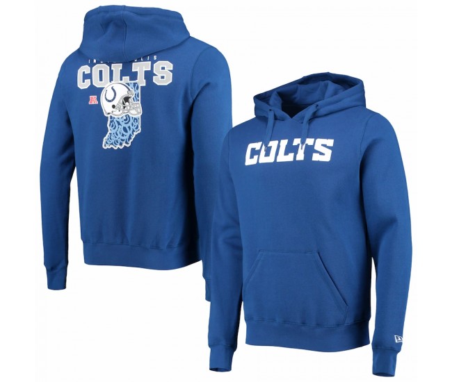 Indianapolis Colts Men's New Era Royal Local Pack Pullover Hoodie