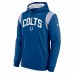 Indianapolis Colts Men's Nike Royal Sideline Athletic Stack Performance Pullover Hoodie