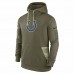 Indianapolis Colts Men's Nike Olive 2022 Salute to Service Therma Performance Pullover Hoodie