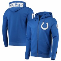 Indianapolis Colts Men's Pro Standard Royal 4-Hit Full-Zip Hoodie