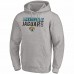 Jacksonville Jaguars Men's Fanatics Branded Heather Gray Fade Out Fitted Pullover Hoodie