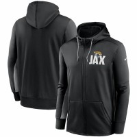 Jacksonville Jaguars Men's Nike Black/Gray Mascot Performance Full-Zip Hoodie