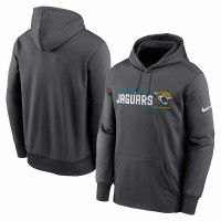 Jacksonville Jaguars Men's Nike Anthracite Prime Logo Name Split Pullover Hoodie