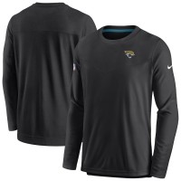 Jacksonville Jaguars Men's Nike Black Sideline Lockup Performance Long Sleeve T-Shirt
