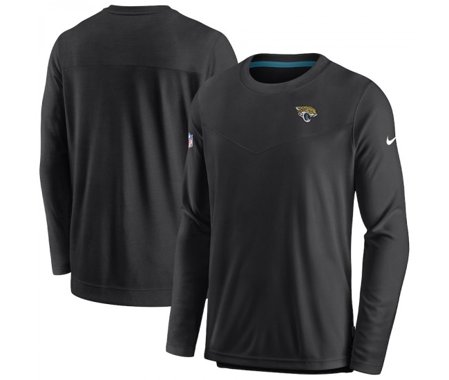 Jacksonville Jaguars Men's Nike Black Sideline Lockup Performance Long Sleeve T-Shirt