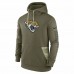 Jacksonville Jaguars Men's Nike Olive 2022 Salute to Service Therma Performance Pullover Hoodie