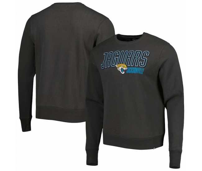 Jacksonville Jaguars Men's '47 Charcoal Locked In Headline Pullover Sweatshirt