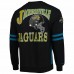 Jacksonville Jaguars Men's Mitchell & Ness Teal All Over 2.0 Pullover Sweatshirt