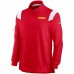 Kansas City Chiefs Men's Nike Red 2021 Sideline Coaches Repel Quarter-Zip Jacket