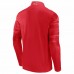 Kansas City Chiefs Men's Fanatics Branded Red Ringer Quarter-Zip Jacket