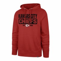 Kansas City Chiefs Men's '47 Red Box Out Headline Pullover Hoodie