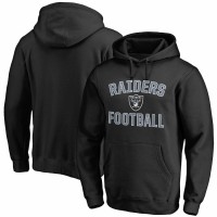 Las Vegas Raiders Men's Fanatics Branded Black Victory Arch Team Fitted Pullover Hoodie