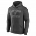 Las Vegas Raiders Men's Fanatics Branded Heather Charcoal Victory Arch Team Fitted Pullover Hoodie