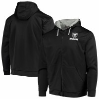 Las Vegas Raiders Men's Dunbrooke Black/Gray Apprentice Full-Zip Hoodie