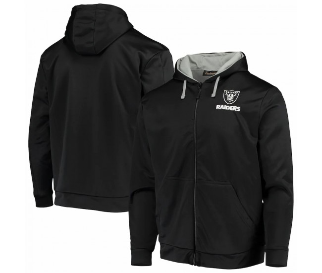 Las Vegas Raiders Men's Dunbrooke Black/Gray Apprentice Full-Zip Hoodie
