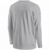 Las Vegas Raiders Men's Nike Gray Sideline Lockup Performance Long Sleeve T-Shirt