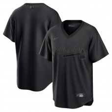 Atlanta Braves Men's Nike Black Pitch Black Fashion Replica Jersey