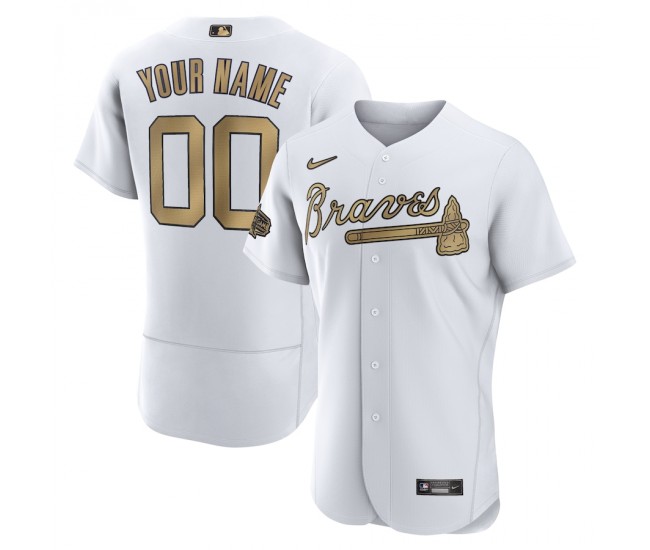 Atlanta Braves Men's Nike White 2022 MLB All-Star Game Authentic Custom Jersey