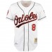 Baltimore Orioles Cal Ripken Men's Mitchell & Ness White Home Authentic Jersey