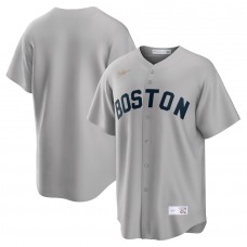 Boston Red Sox Men's Nike Gray Road Cooperstown Collection Team Jersey