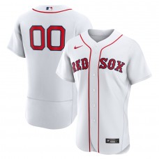 Boston Red Sox Men's Nike White Home Authentic Custom Jersey