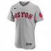 Boston Red Sox Men's Nike Gray Road Authentic Custom Jersey